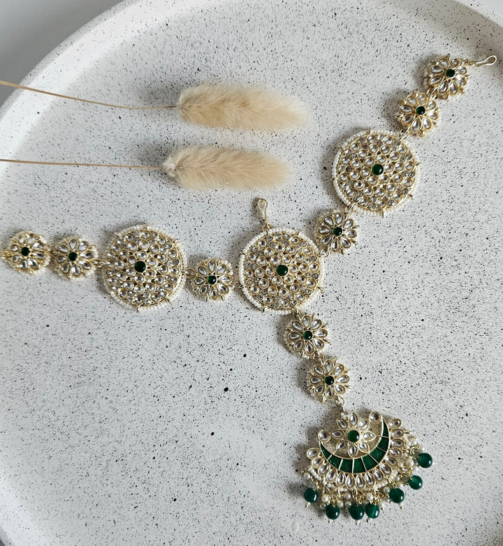 Arshnoor Kundan Headpiece/Sheeshphool/Sheeshpatti/Headband