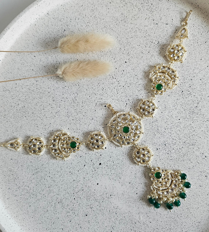 Bianca Kundan Headpiece/Sheeshphool/Sheeshpatti/Headband