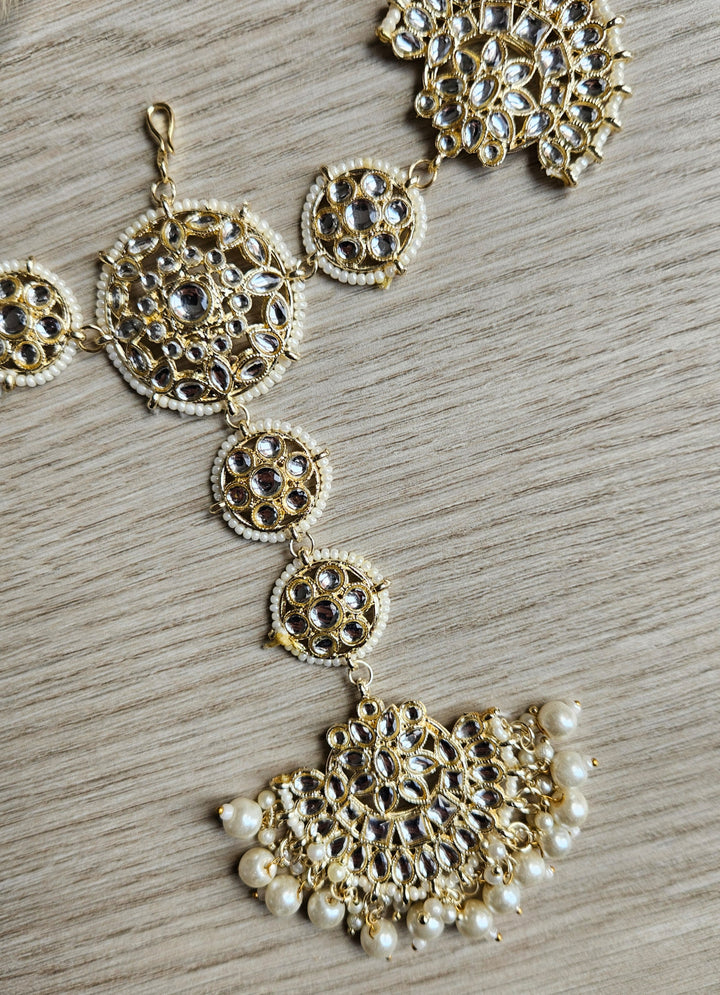 Bowen Kundan Headpiece/Sheeshphool/Sheeshpatti/Headband