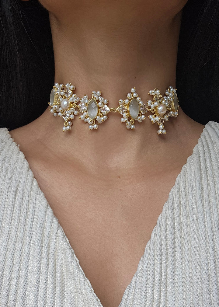 Thiviya Choker/Necklace Set