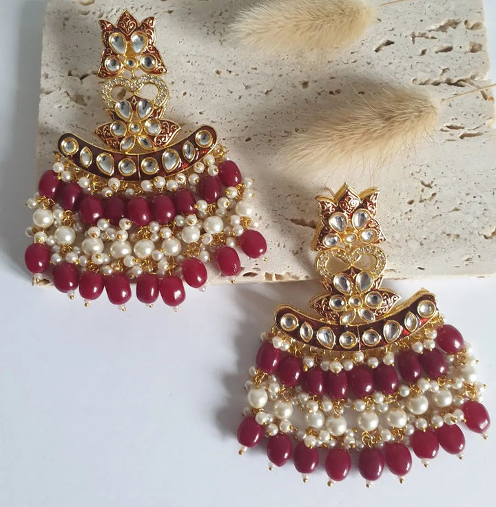 Tanvi Meena Kundan Earrings