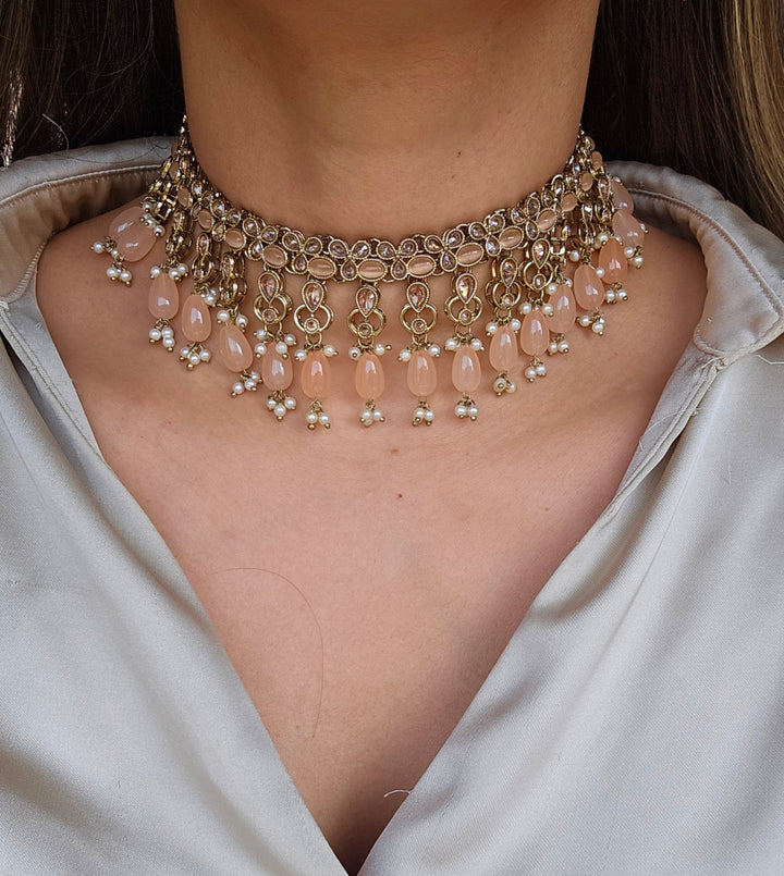 Anisah Polki Choker/Necklace Set