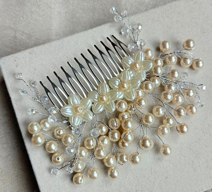 Hair Comb Pearl Beads Hair Accessory