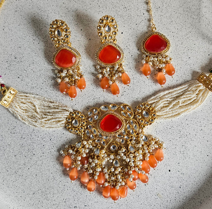 Rajan Necklace/Choker Set