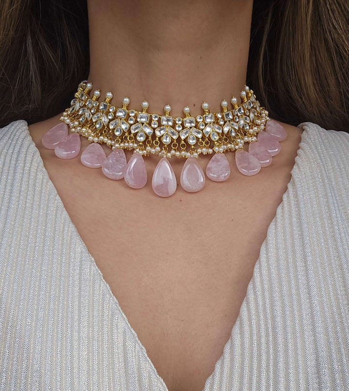 Susaine Pachi Kundan Choker/Necklaceset