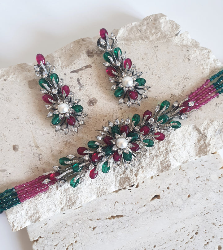 Gloria Choker/Necklace Set