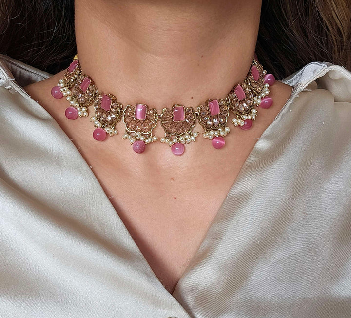 Ahmya Choker/Necklace Set