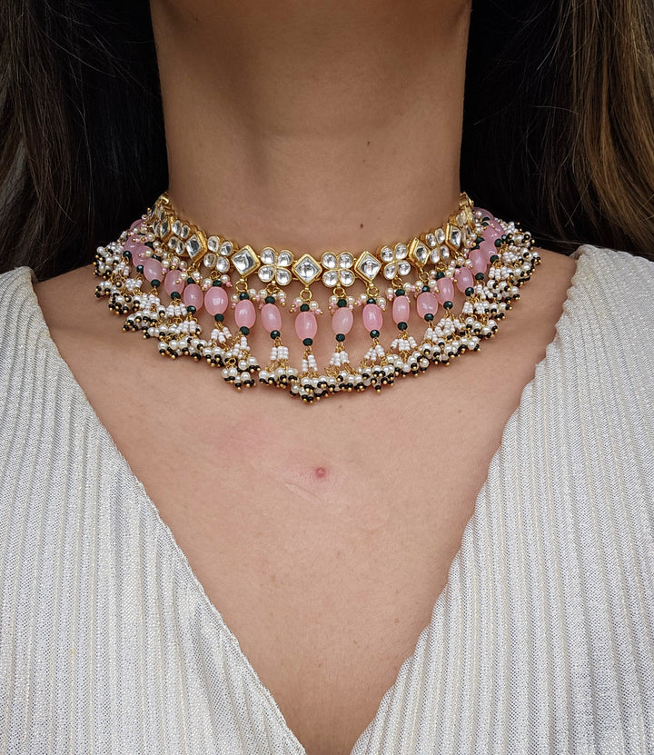 MAYAN Pachi Kundan Necklace/Choker Set