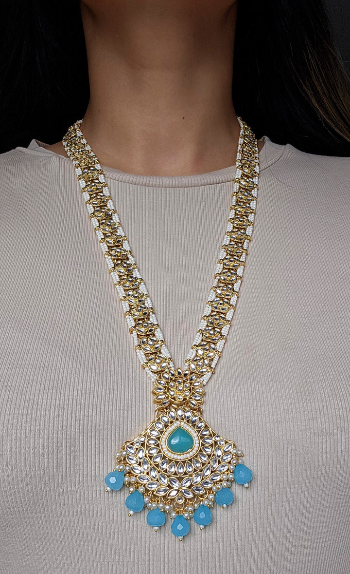 Prabh Kundan Long Necklace Set