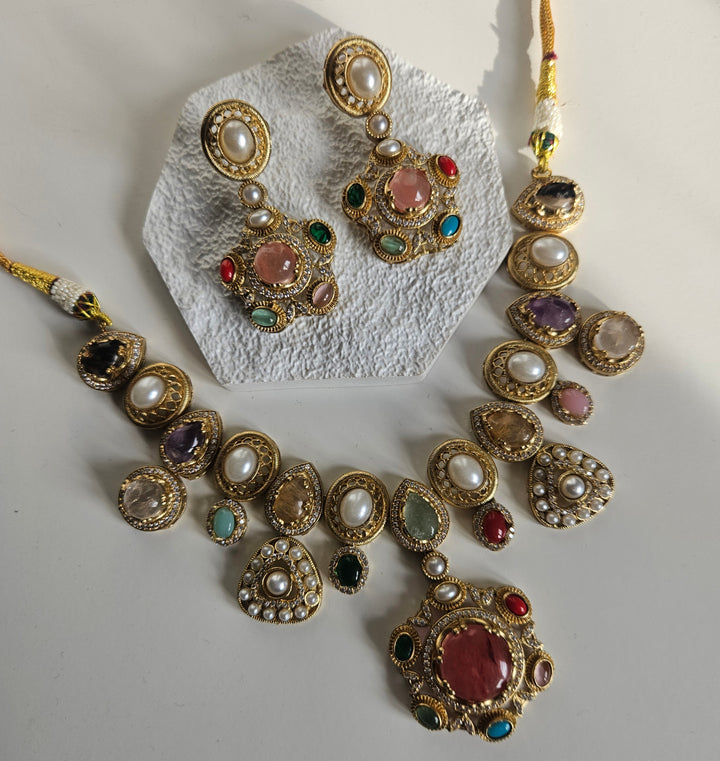 LOUISE Choker/Necklace Set- Sabyasachi Inspired Set