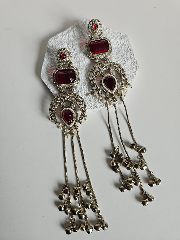 SHANARA Statement Kashmiri Earrings