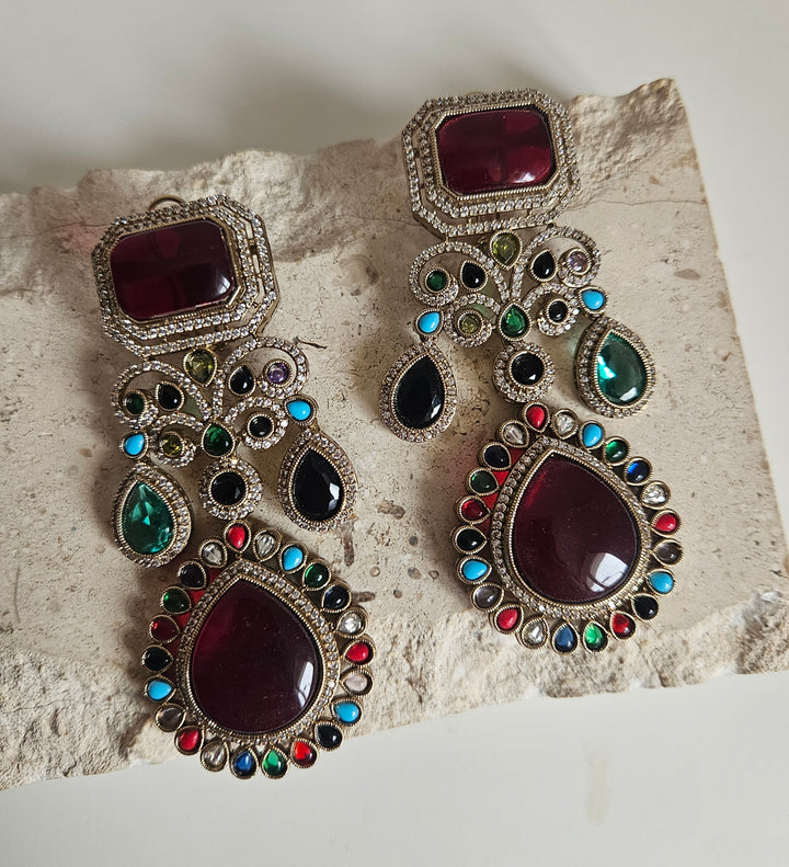 MEHRNOOR Statement Earrings- Sabya-inspired