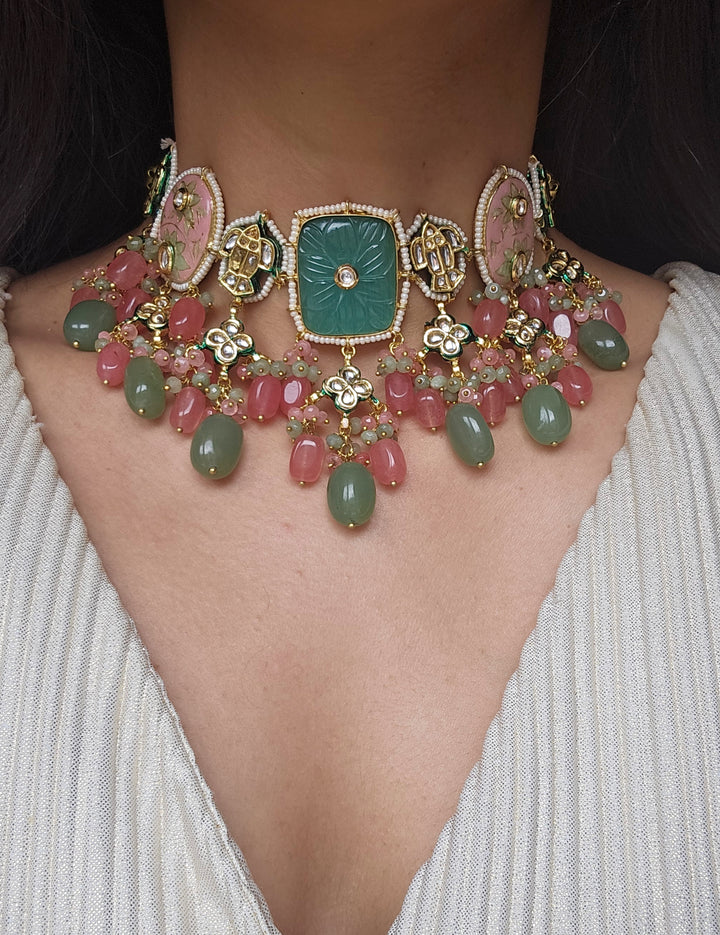 NAYLA A112 Choker/Necklace Set
