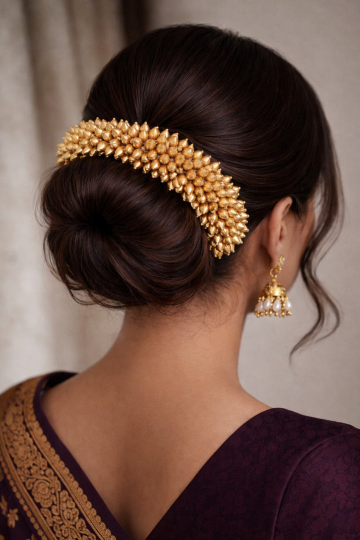 Gold Hair Bun Accessories/Gajra