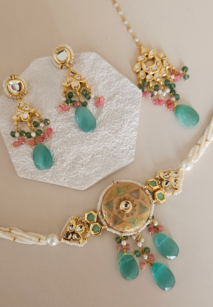 Bushra Choker/Necklace Set