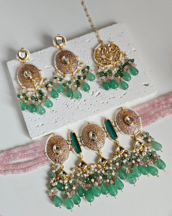 ZARMINA Choker/Necklace Set