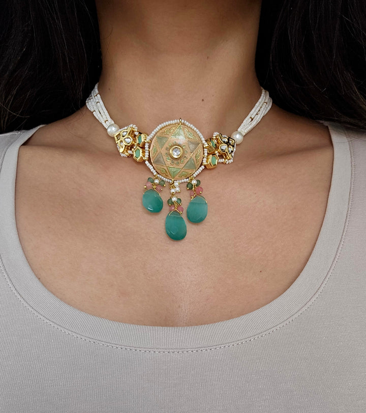 Bushra Choker/Necklace Set