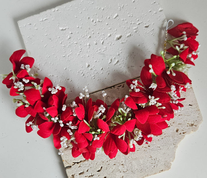 RED Hair Bun Accessories/Gajra