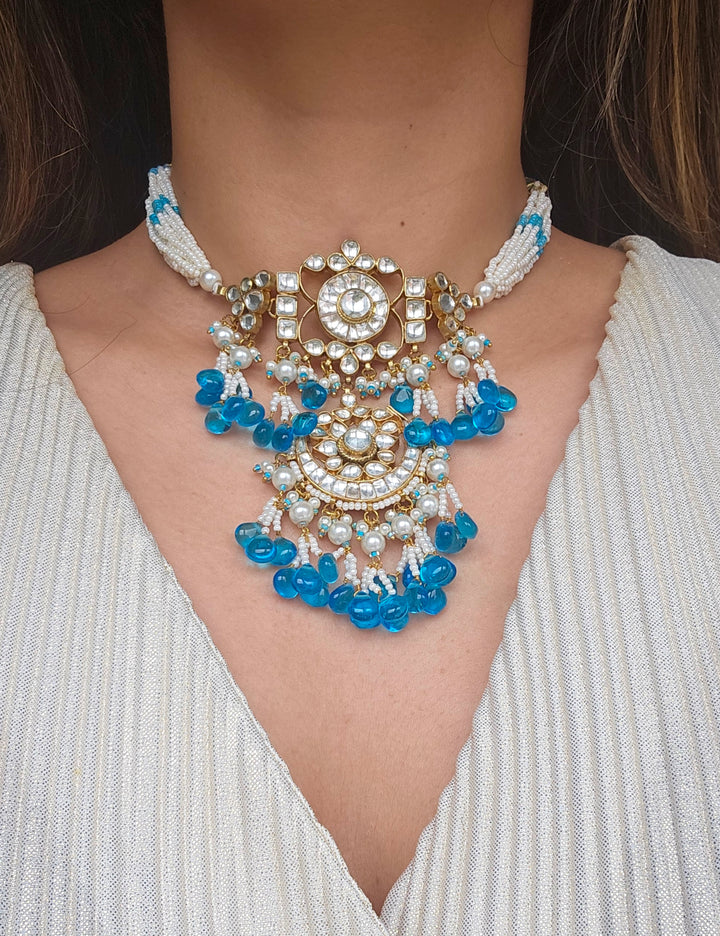 ERIC Pachi Kundan Choker/Necklace Set