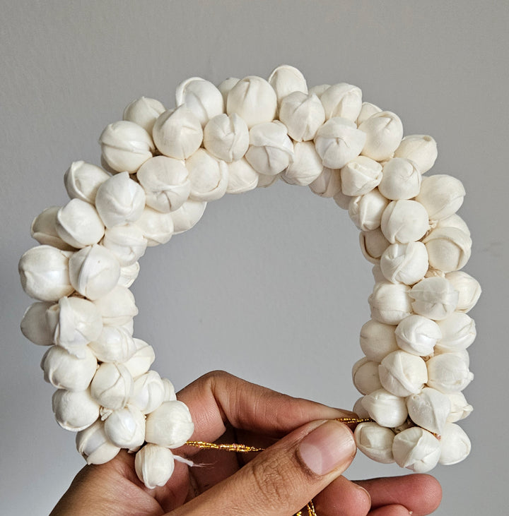 White Hair Bun Accessories/Gajra