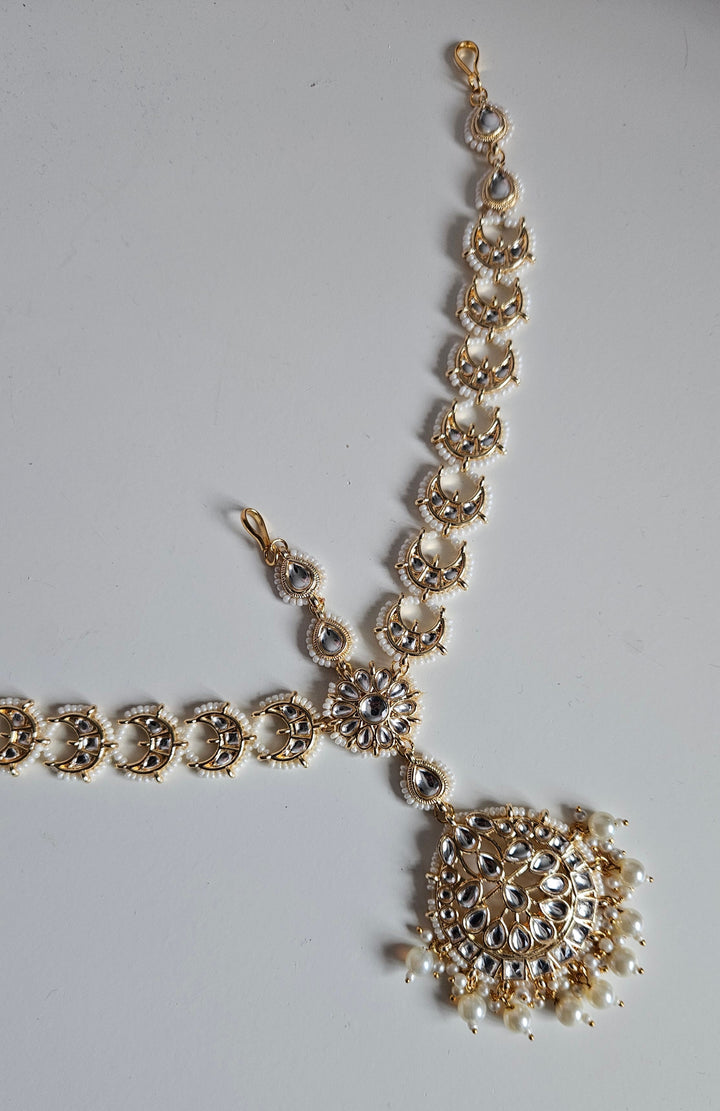 JIN Kundan Headpiece/Sheeshphool/Sheeshpatti/Headband